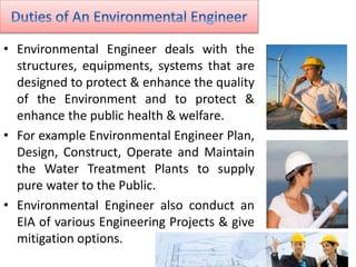 Duties of an Environmental Engineer