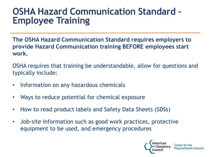 OSHA Hazard Communication Standard