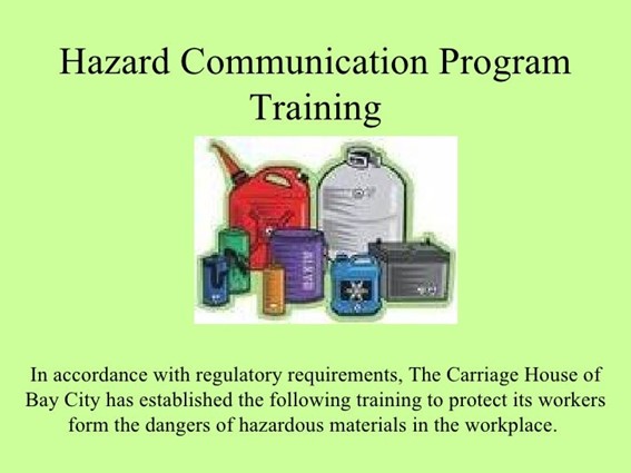 Hazard Communication Program 