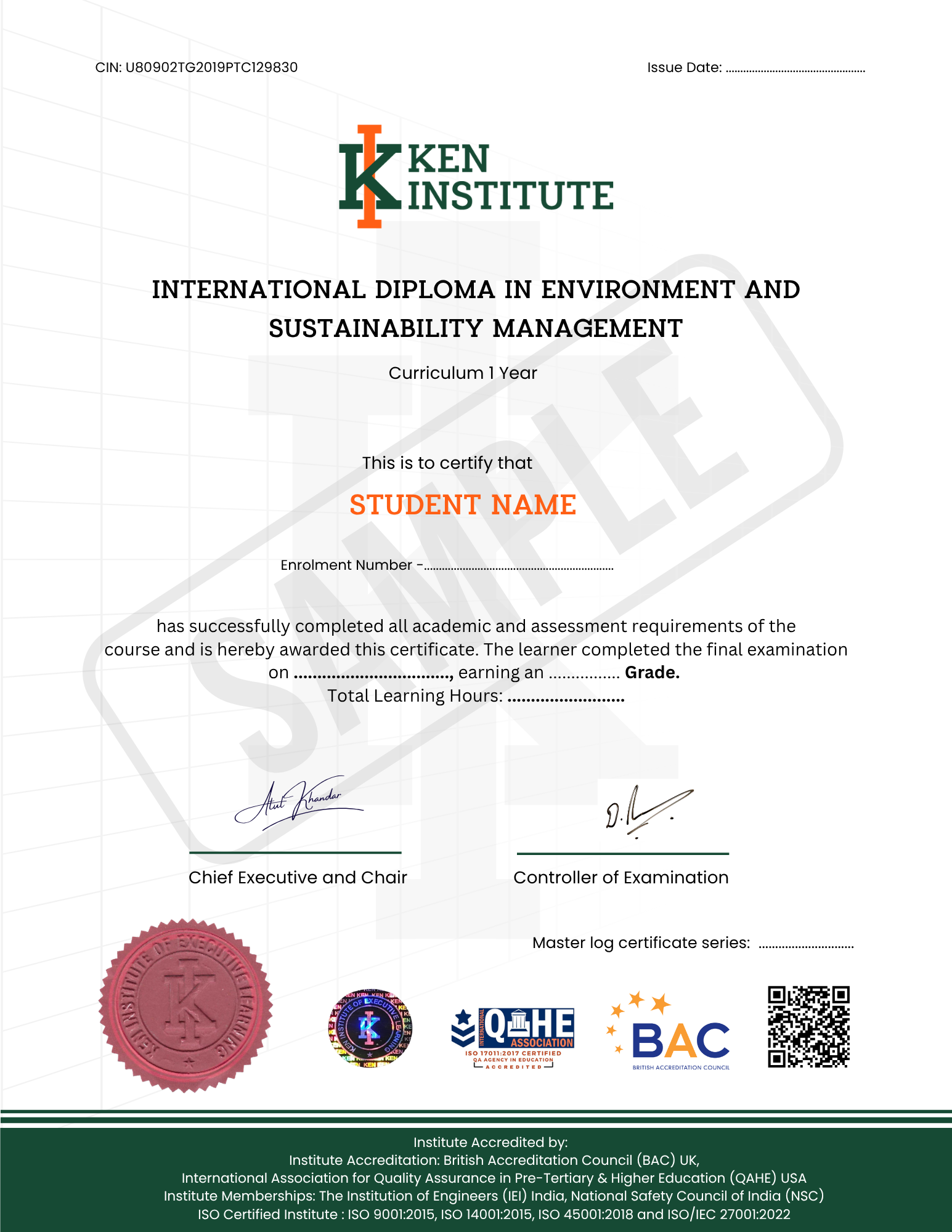 International Diploma in Environment and Sustainability Management