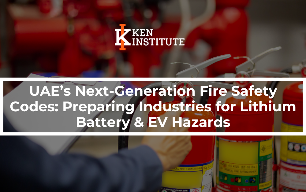 UAE’s Next-Generation Fire Safety Codes: Preparing Industries for Lithium Battery & EV Hazards