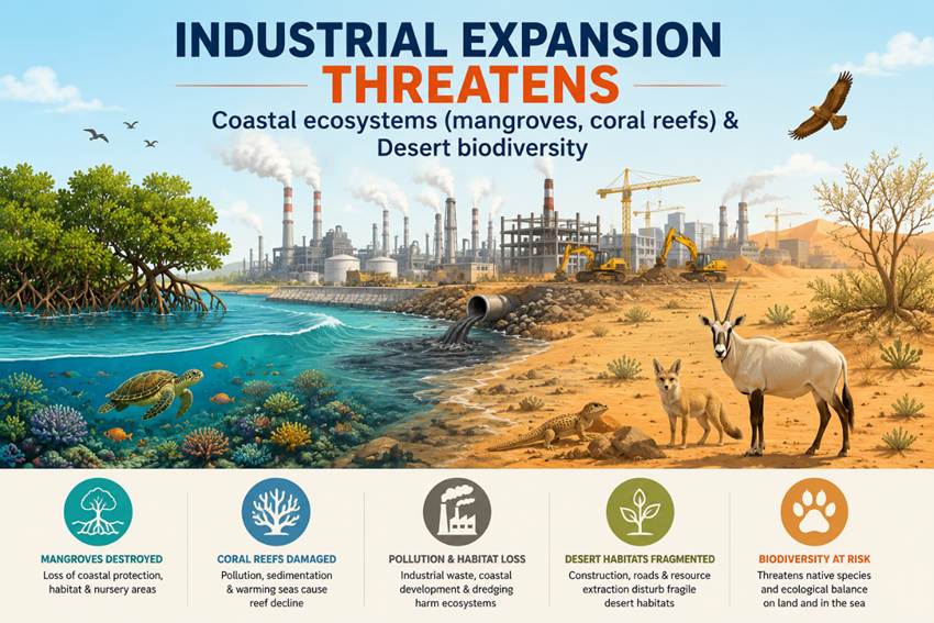 Industrial expansion threatns coastel ecosystem