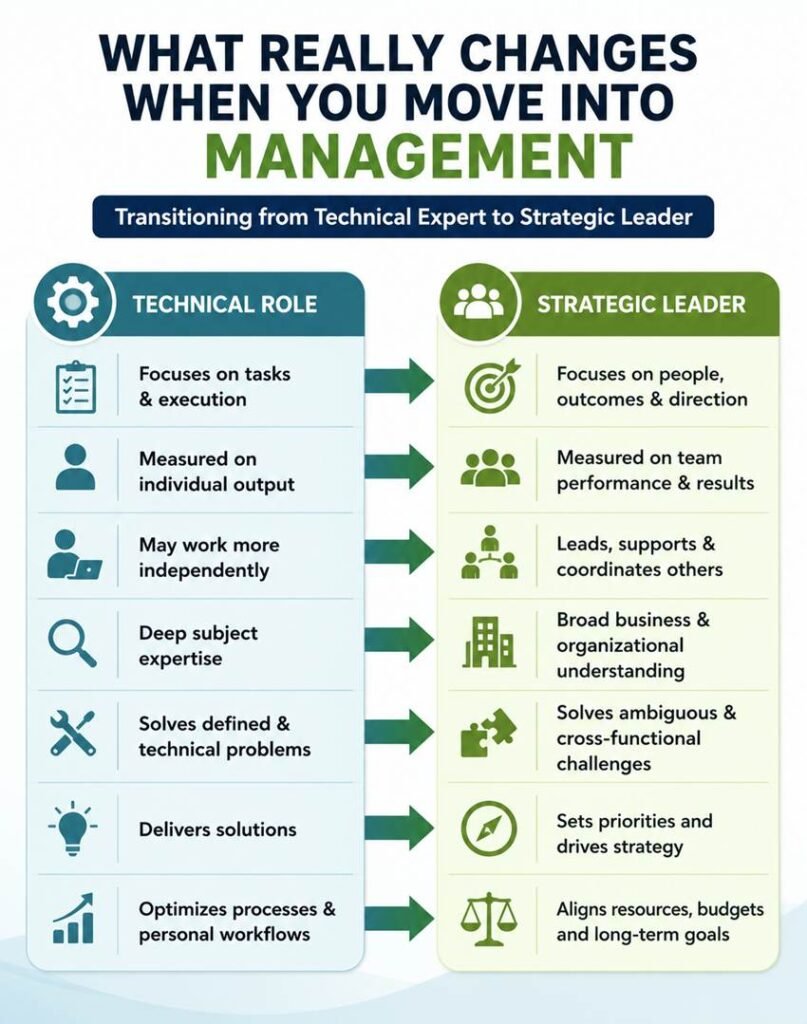Technical role vs Strategic Leader