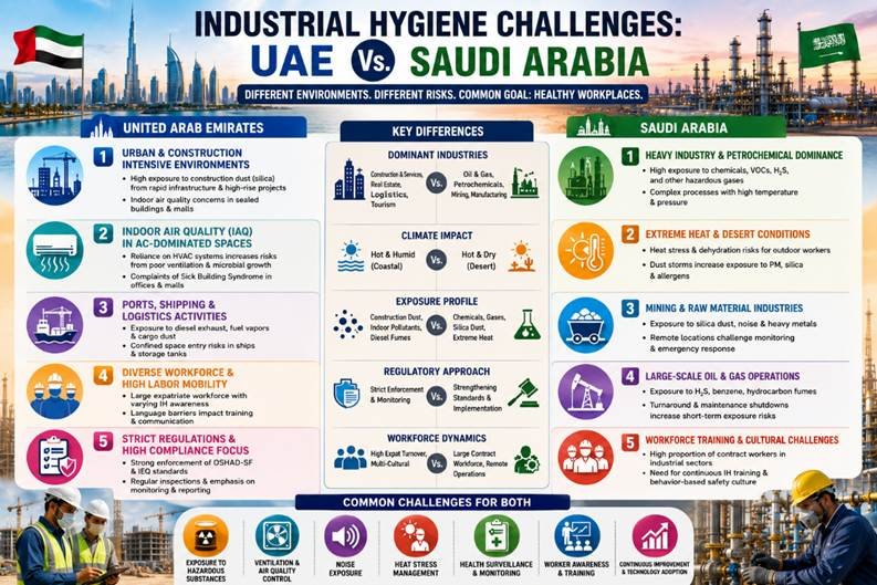 Industrial Hydiene challenges: UAE vs Saudi Arabia
