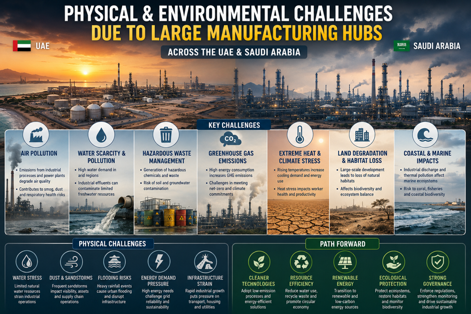 Physical & Environmental Challenges due to large Manufacturing Hubs